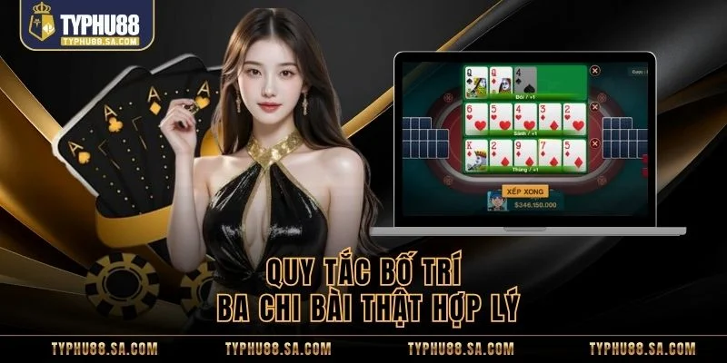 Quy tắc bố trí ba chi bài thật hợp lý